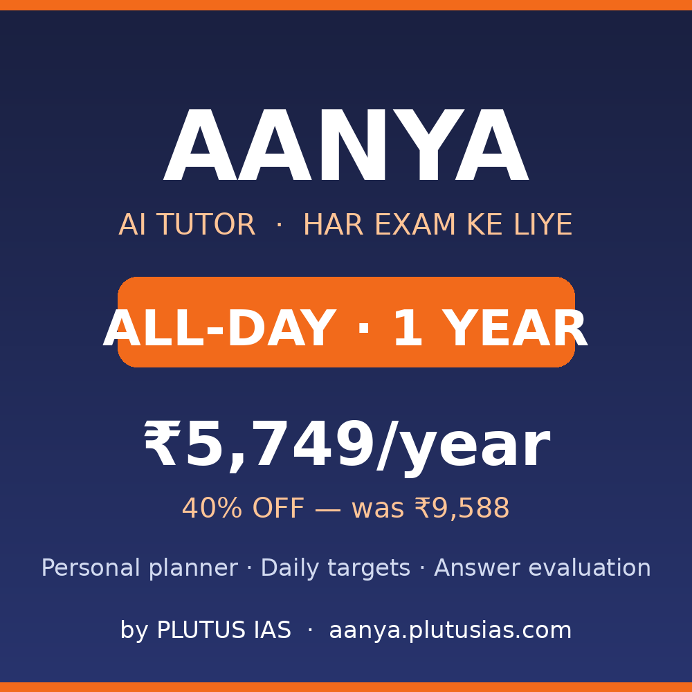Aanya All-Day — AI Course (1 Year, any exam) — 40% OFF